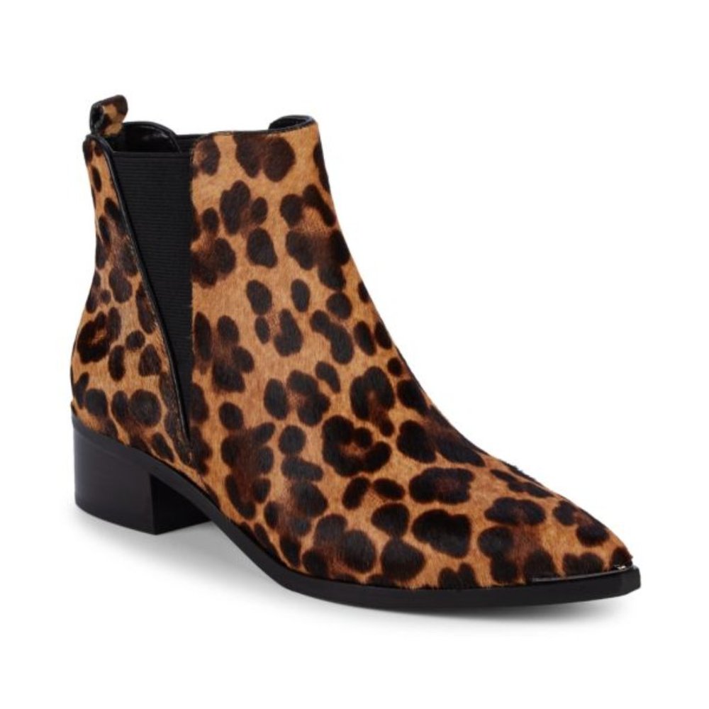 Marc Fisher LTD Yale Genuine Calf Hair Chelsea Boot - Leopard, Size 8.5